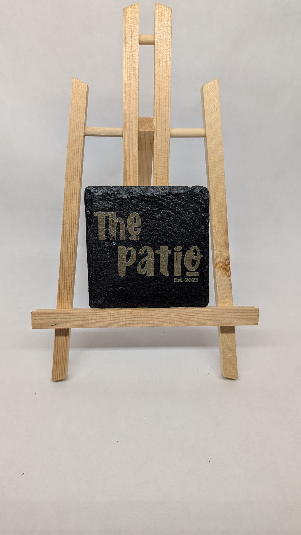 Personalized wooden drink coaster