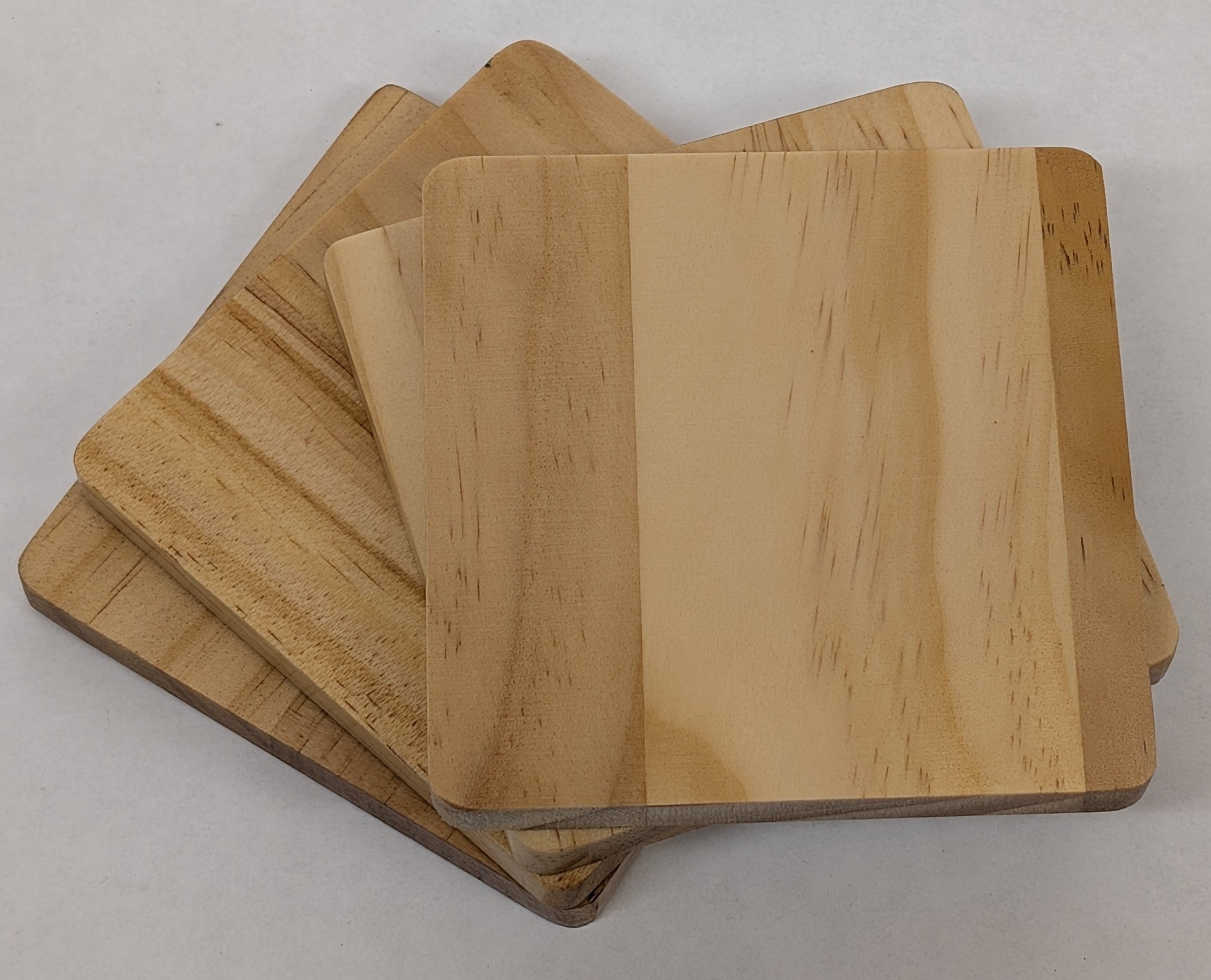 Simple & Stylish Wood Coasters (Set of 4)