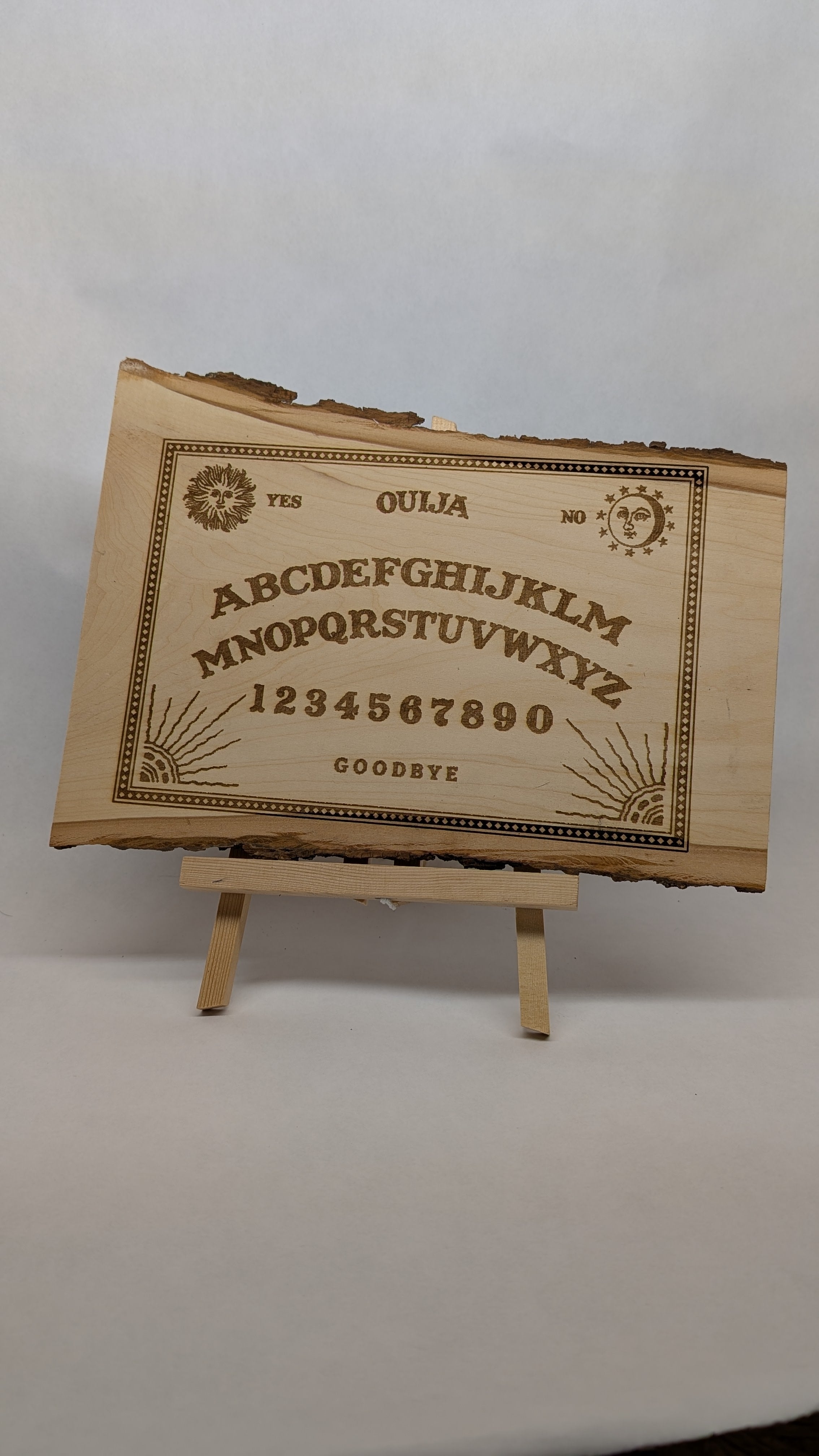 Engraved Live Edge Spirit Board