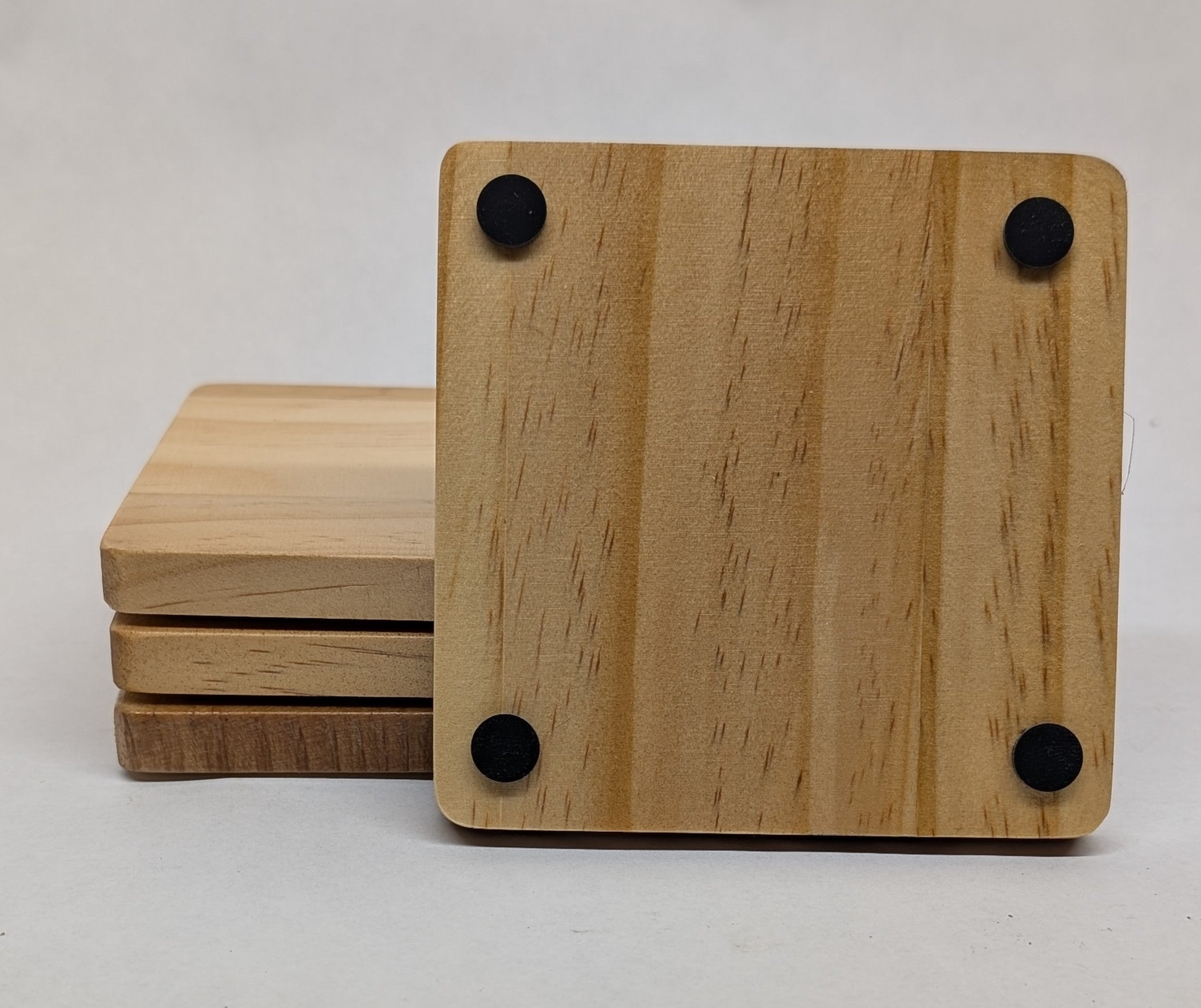 Simple & Stylish Wood Coasters (Set of 4)