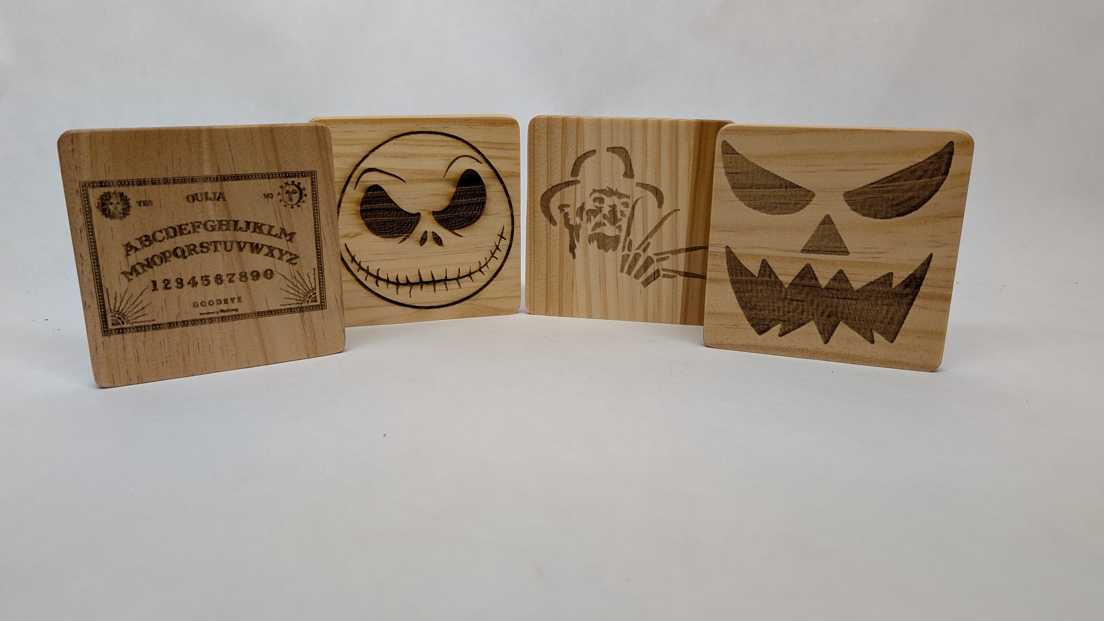 Halloween/Horror Engraved Coaster Set