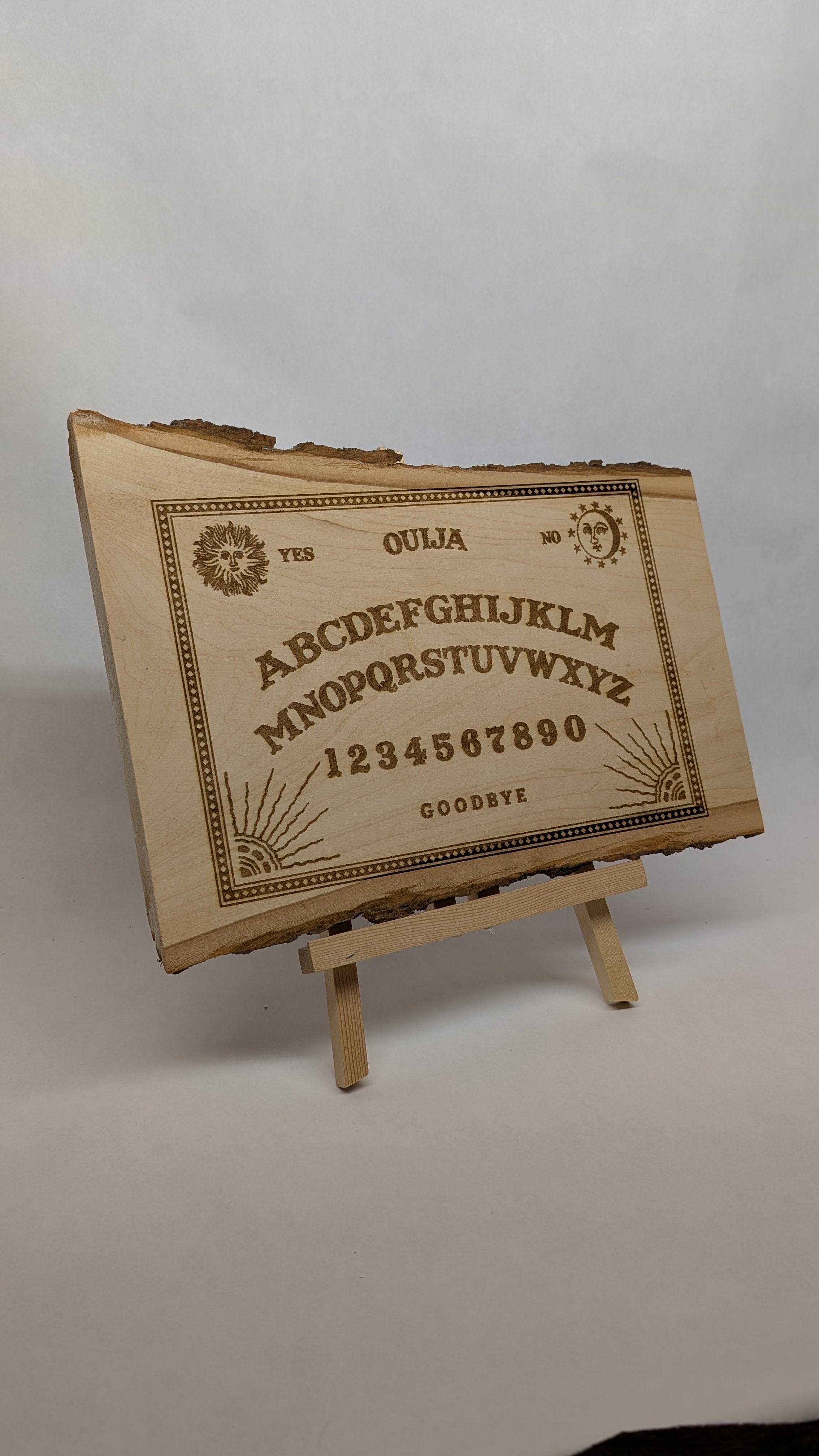 Engraved Live Edge Spirit Board