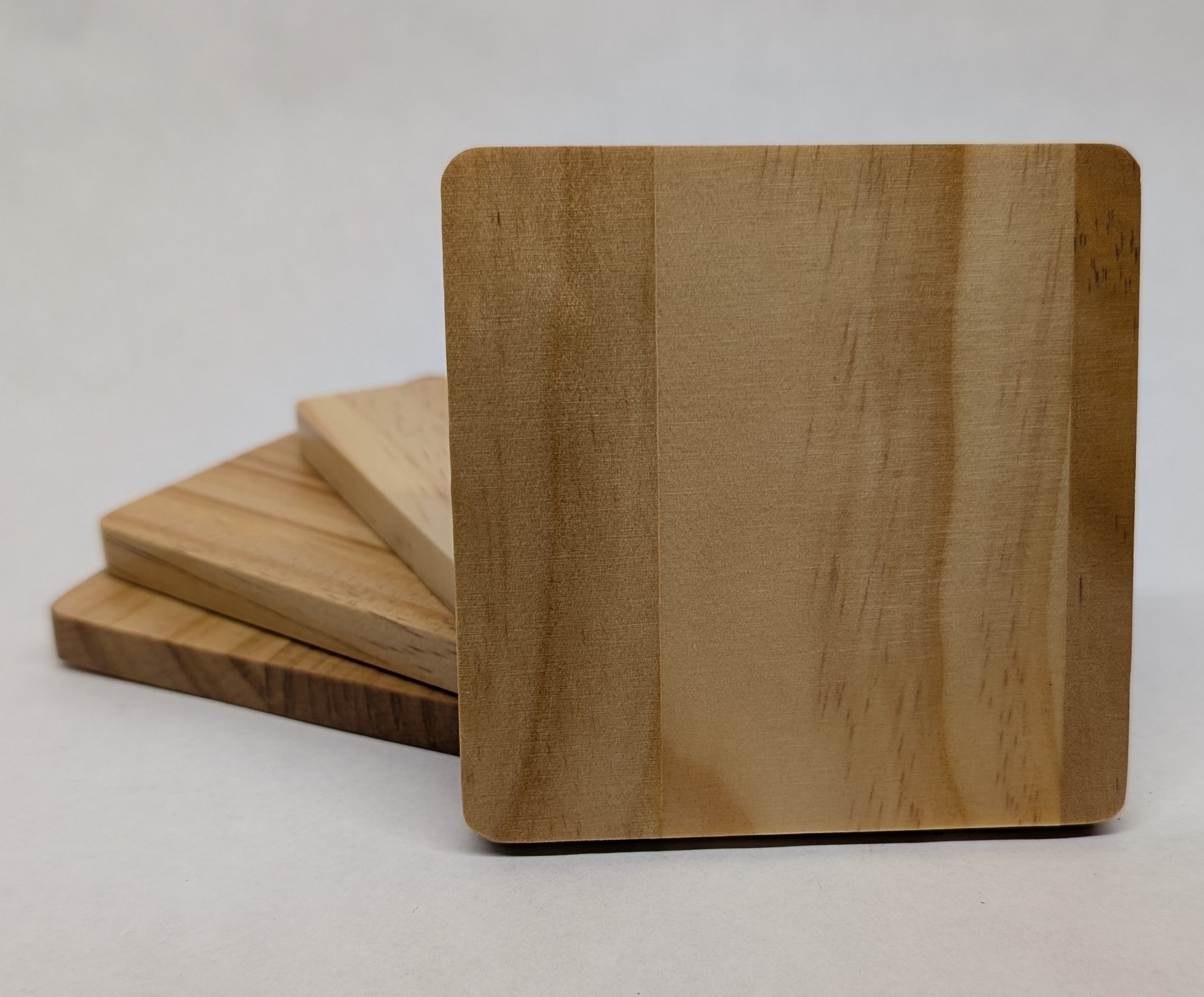 Simple & Stylish Wood Coasters (Set of 4)
