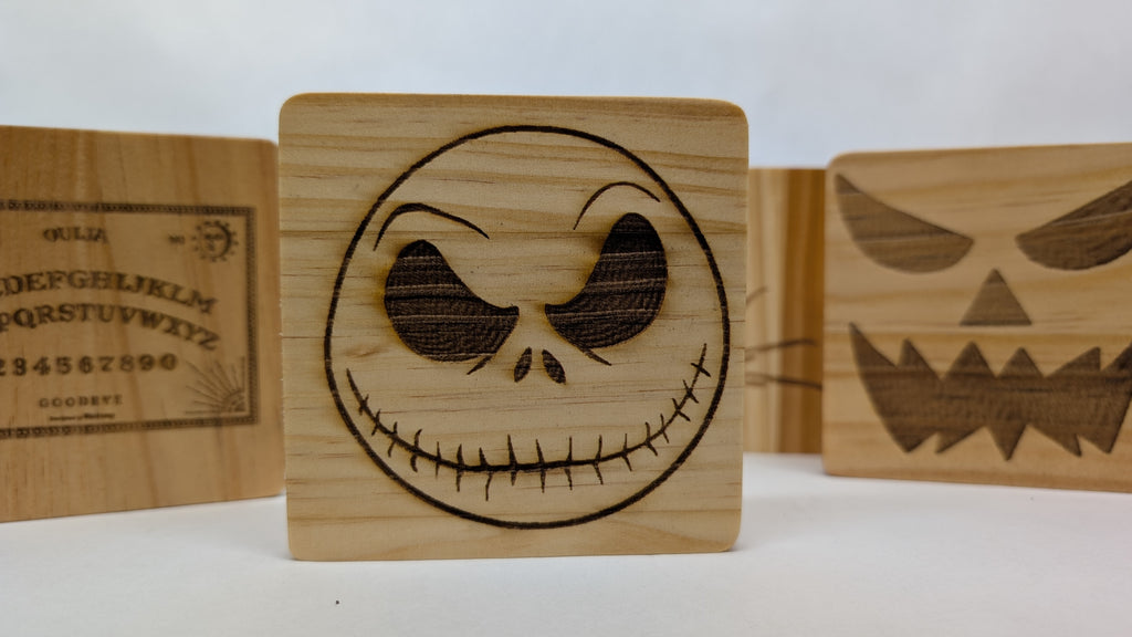 Halloween/Horror Engraved Coaster Set